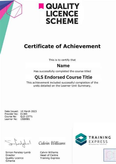 Senior Building Surveyor (certification) .